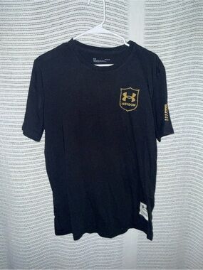 LG Black Short-Sleeve Tee with Gold Shield Logo